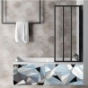 Tablier de baignoire sur mesure style géométrique PVC ou aluminium