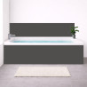 Tablier baignoire sur mesure uni gris foncé – PVC & alu