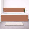 Tablier baignoire sur mesure uni marron cacao – PVC & alu