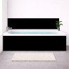 Tablier baignoire sur mesure uni noir – PVC & alu
