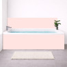 Tablier baignoire sur mesure uni rose – PVC & alu