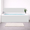 Tablier baignoire sur mesure gris clair – PVC & alu