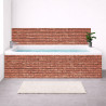 Tablier baignoire sur mesure effet Brique Terracotta