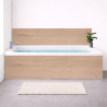 Tablier baignoire sur mesure Chêne Lumière – PVC & alu