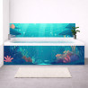 Tablier baignoire sur mesure Aquarium Coloré – PVC & alu