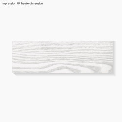 Tablier baignoire sur mesure effet bois blanc – PVC & alu