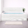 Tablier baignoire sur mesure effet bois blanc – PVC & alu