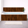 Tablier baignoire sur mesure effet bois foncé – PVC & alu