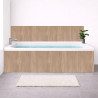 Tablier baignoire sur mesure effet bois clair – PVC & alu