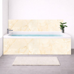Tablier baignoire sur mesure Marbre Beige Impérial