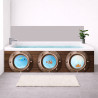 Tablier baignoire sur mesure Hublots sous-marin – PVC & alu