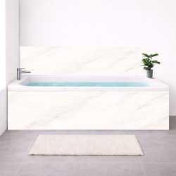 Tablier baignoire sur mesure Ardoise Clair – PVC & alu