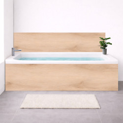 Tablier baignoire sur mesure effet bois brut – PVC & alu