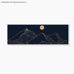 Tablier baignoire sur mesure paysage montagne – PVC & alu