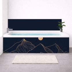 Tablier baignoire sur mesure paysage montagne – PVC & alu