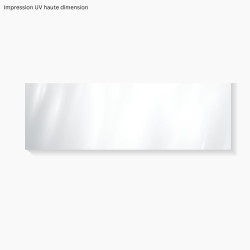 Tablier baignoire sur mesure style épuré blanc – PVC & alu