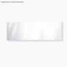 Tablier baignoire sur mesure style épuré blanc – PVC & alu