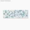 Tablier baignoire sur mesure Rosace Bleu Scandinave