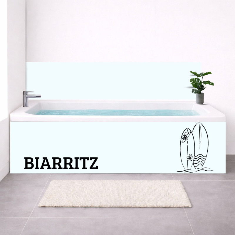 Tablier baignoire sur mesure Biarritz – Surf & Océan
