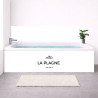 Tablier baignoire sur mesure La Plagne – motif montagne ski