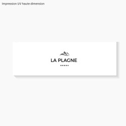 Tablier baignoire sur mesure La Plagne – motif montagne ski
