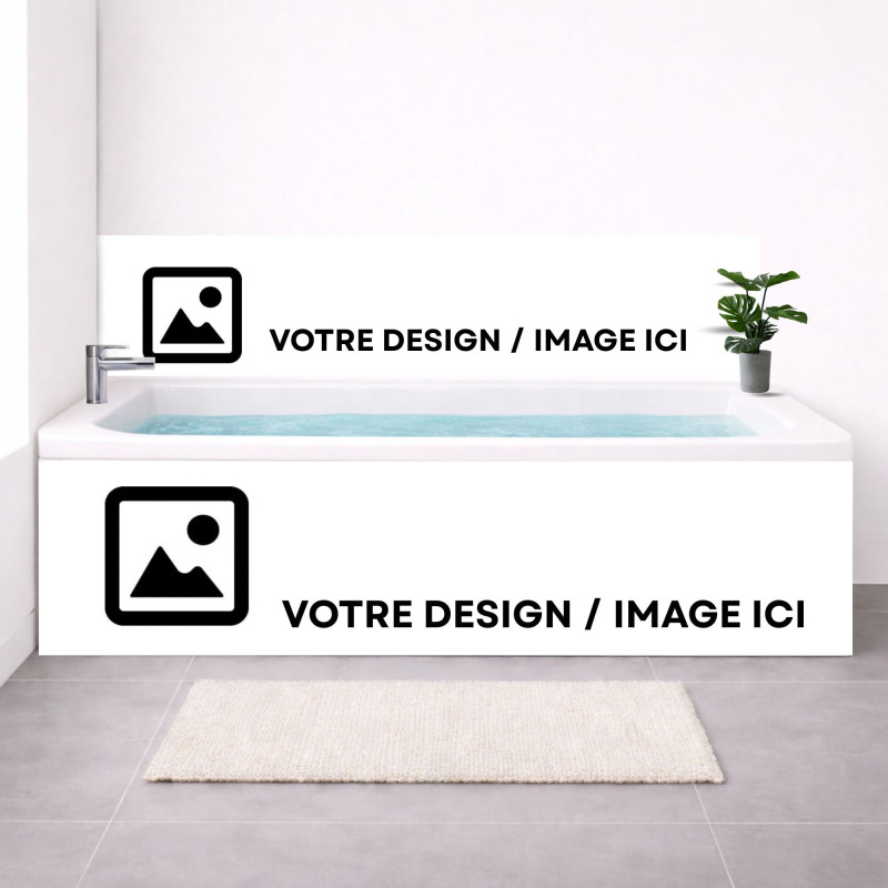 Tablier baignoire sur mesure visuel au choix – PVC & alu