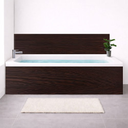 Tablier baignoire sur mesure Effet Bois Wengé – PVC & alu
