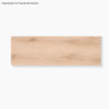 Crédence salle de bain sur mesure effet bois brut naturel