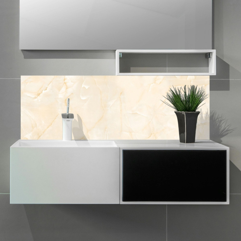 Crédence Marbre Beige Impérial salle de bain