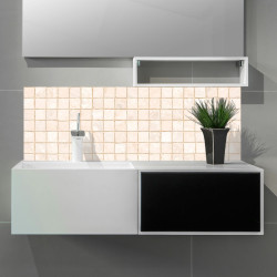 Crédence Zellige artisanal salle de bain