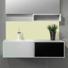 Crédence beige salle de bain sur mesure