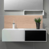 Crédence Chêne Lumière salle de bain sur mesure