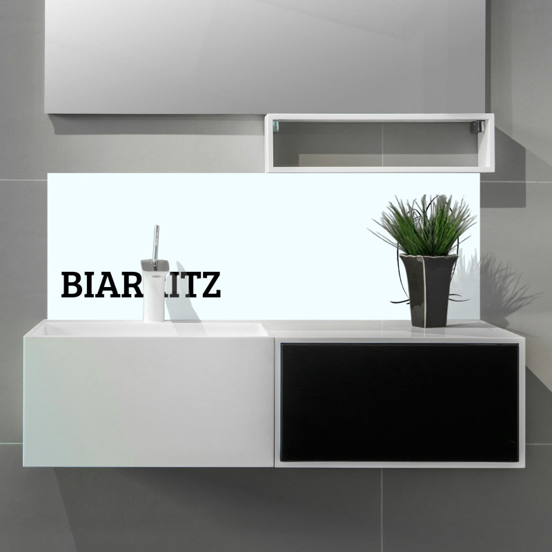 Crédence Biarritz salle de bain sur mesure