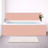 Crédence beige rosé sur mesure salle de bain