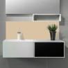 Crédence beige sable sur mesure salle de bain