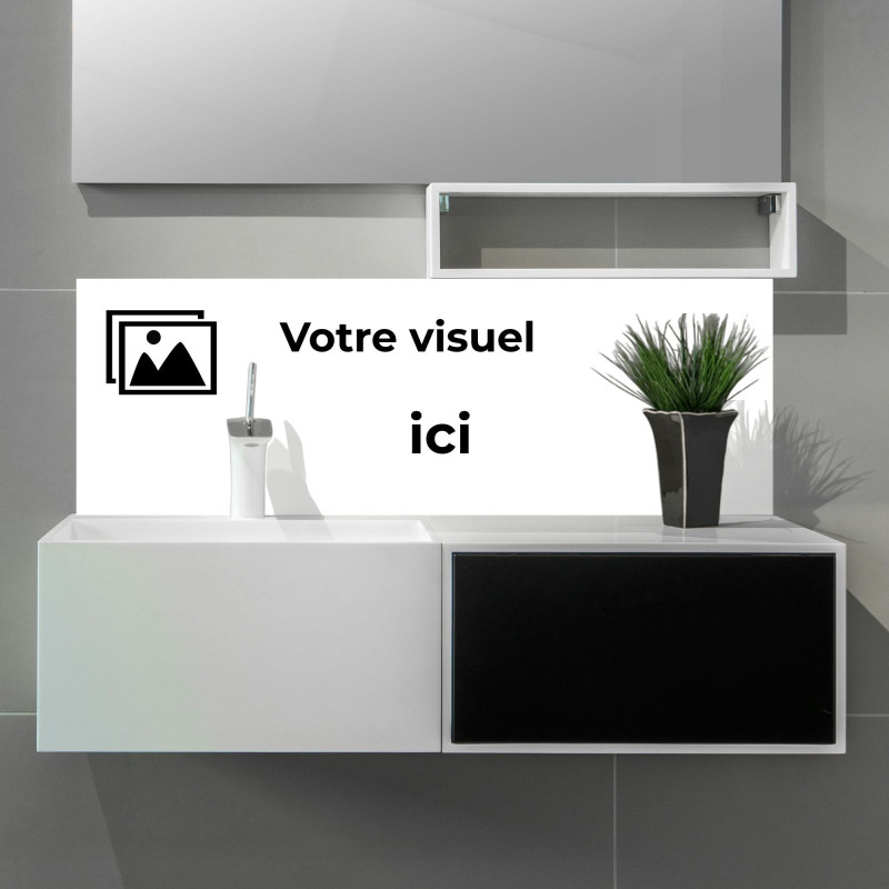 Crédence design au choix sur mesure salle de bain Tablier-Baignoire.fr