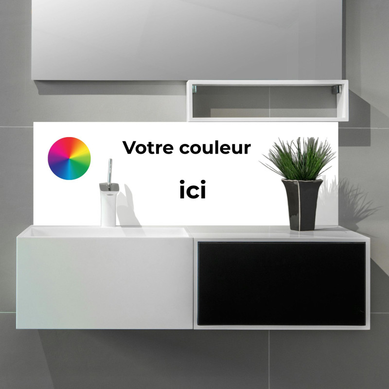Crédence couleur au choix sur mesure | Tablier-Baignoire.fr