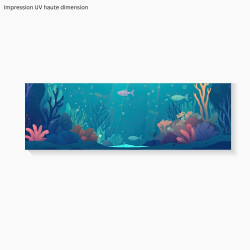 Crédence Aquarium Coloré salle de bain