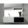 Crédence Unie Blanc salle de bain sur mesure