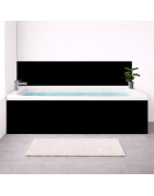 Tablier de baignoire sur mesure noir