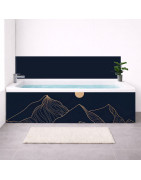 Tablier de baignoire paysage
