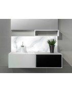 Crédences effet matière sur mesure en PVC / alu - Design réaliste